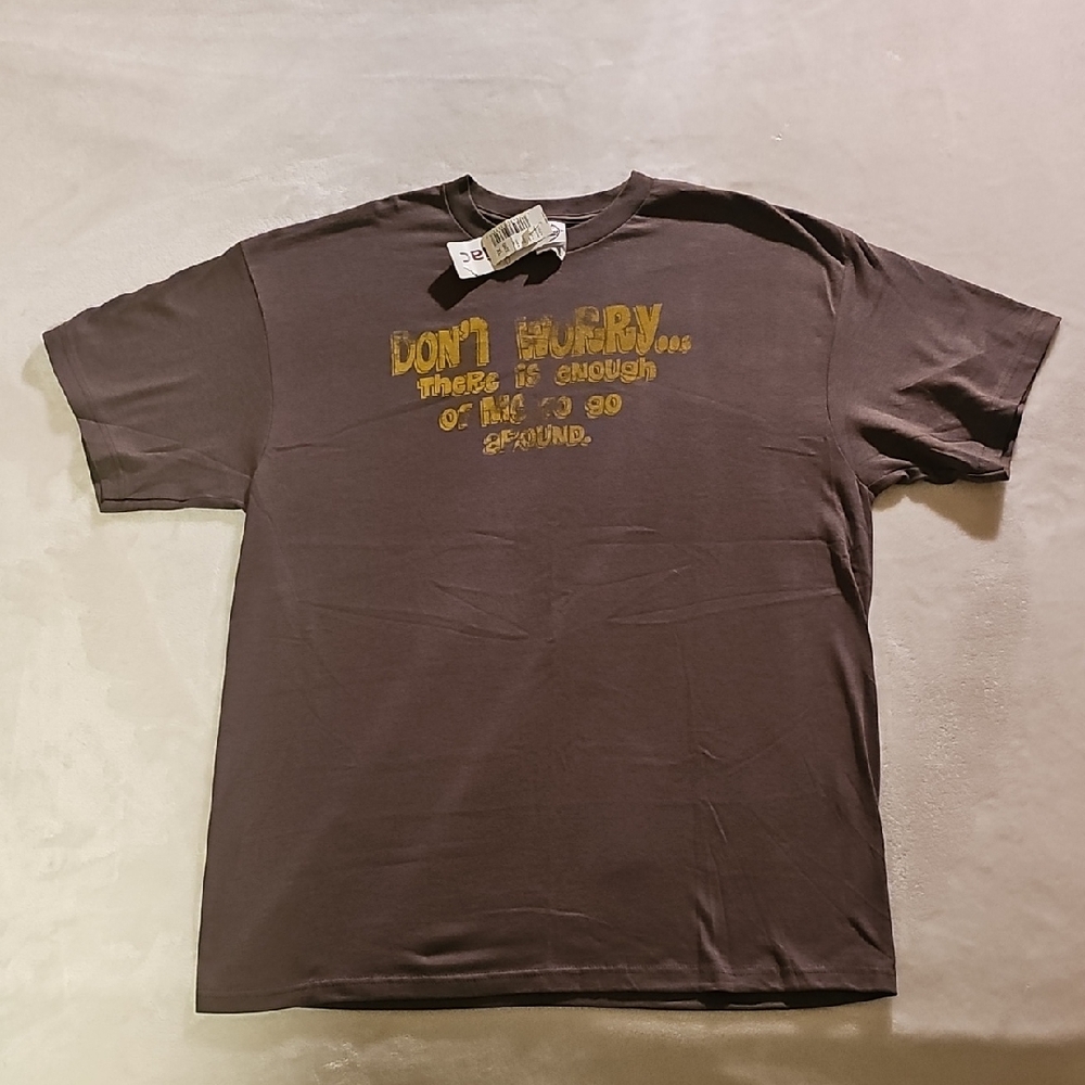 Delta Men's Green Short Sleeve Tee with Yellow Graphic